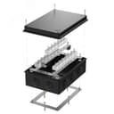 Коробка огнестойкая для кабель-канала 40-0460-FR6.0-4-П Е15-Е120 с термопредохранителем RAL9005 85х85х45 (44 шт/кор)