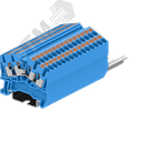 Клемма TP 2-2 проходная угловая, сечение 2,5 мм. кв., синяя