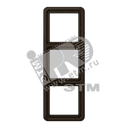 Рамка 3 поста универсальная коричневая