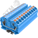 Клемма TP 1-1 проходная Push-in, сечение 16 мм. кв., синяя