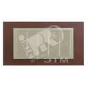 Рамка с суппортом на 5 узких модулей, S82C, дуб - шампань (дерево)