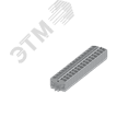 Клемма TB 2-2 с бок. подключ. с крепеж.фланцами 254, серая