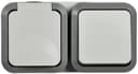 Блок ОП розетка + выключ. горизонт. TORS 16А IP55 TS242 бел. IEK TS-G10-6-55-V-K41
