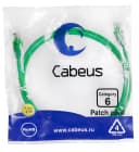 Патч-корд Cabeus PC-UTP-RJ45-Cat.6-1.5m-GN (U/UTP, CAT.6, PVC, 1.5 м, зеленый) (8685c)