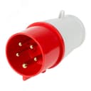 Вилка 025 переносная 3Р+РЕ+N 32А 380В IP44, 11-8905 REXANT