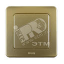 Выключатель одноклавишный скрытый золото 10А