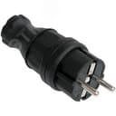 ОМЕГА Вилка прямая каучук 16А 2Р+E IР44