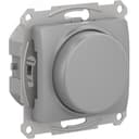 GLOSSA СВЕТОРЕГУЛЯТОР (диммер) повор-нажим, LED, RC, 400Вт, мех., АЛЮМИНИЙ Systeme Electric