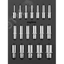 Набор головок торцевых глубоких 1/2" DR в EVA ложементе 280х375 мм, 18 предметов