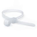 Хомут P6.6 с монтажным отверстием M6, белый 7,6x300