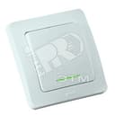 Переключатель одноклавишный скрытый с индикацией белый 16А