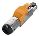 Разъем полевой оконцовки RJ-45 (8P8C) под витую пару Hyperline PLUE-8P8C-S-C6A-SH-OR