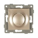 Диммер Ugra, 500 W, механизм, с накладкой и воротком, шампань