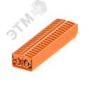 Клемма TB 1-1 промежут. фронт. подключение, сечение 2,5 мм. кв., оранжевая 254322 SUPU