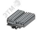 Клемма TC 2-2 пружинная, сечение 4 мм. кв., серая