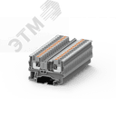 Клемма TP 1-1 проходная Push-in, сечение 4 мм. кв., серая