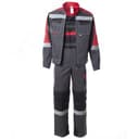 Костюм ФОРМУЛА с СОП летний куртка ткань, полукомбинезон, темно-серый с красной и черной отделкой 48-50 96-100,170-176