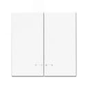 ARTGALLERY 2-клавишный выключатель с подсветкой, сх.5а, 10АХ, механизм, лотос