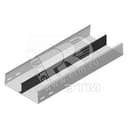 Промышленный напольный короб с вмонтированным разделителем, высота - 60 мм, ширина - 200 мм, длина - 3000 мм, толщина - 2 мм, кратность - 3м, HD - Оцинкованная сталь (методом горячего цинкования) VERGOKAN