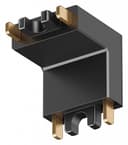 Соединитель угловой внутренний для треков накладных Denkirs AIR BASE TR5212BK