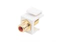 Вставка формата Keystone Jack Hyperline KJ1-RCA/RD-FHG-WH