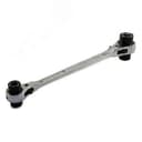 Ключ 8 в 1 комбинированный трещоточный реверсивный 8х10-13х14-15х17-19х22 хромированный