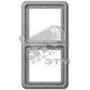 Рамка 2 поста универсальная серая JUNG