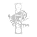 Рамка 5 постов универсальная белая