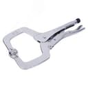 Зажим с фиксатором 280 мм, С-образный, с подвижными губками