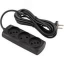 Удлинитель "Эконом" 5м/3роз. (ШВВП 2х0,75) черный 186748 СКРАП