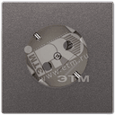 Розетка штепсельная SCHUKO 16A 250V с углом наклона 45 гр. антрацит