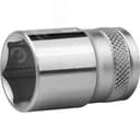 Головка торцевая "INDUSTRIE QUALITAT", Cr-V, FLANK, хромосатинированная, 1/2", 19 мм