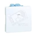 Выключатель двухполюсный с контрольной подсветкой, 16А 250В, S27, серый