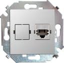 Розетка компьютерная СП Simon 15 RJ45 кат.5E Systimax механизм бел. Simon 1591598-030