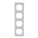 KARINA Рамка 4-ая вертикальная б/вст белая (10шт/120шт)