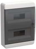 Корпус ЩРН-П-24 TEKFOR IP41 черн. прозр. дверь пластик. IEK TF5-KP12-N-24-41-K01-K03