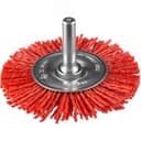 Щетка дисковая для дрели, нейлоновая проволока с абразивным покрытием, 63мм "Профессионал". ЗУБР
