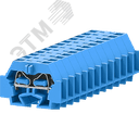 Клемма TB концевая 1-1 с бок. подключ. с защелк. ножками, синяя