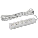 Удлинитель c заземл., 3х1мм2, 16А, ПВС, 5гн, 5м (10/840) U-5e-5m-3x1