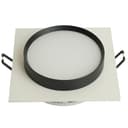 Светильник встраиваемый Feron DL506 потолочный GX53 белый черный квадрат 51359