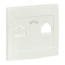 Валенсия лицевая панель розетки Phone 1-местная жемчуг EST01-L-034-50 EKF