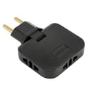 Разветвитель сетевой 3местный бз STEKKER ADP102322 250В 10A черный 50068