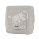 Демет Выключатель проходной с подсветкой белый Lezard