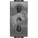 Розетка 2П с заземлением 16A 250В с защитными шторками