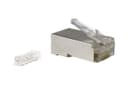 Разъем под витую пару RJ-45 (8P8C) Hyperline PLUG-8P8C-UV-C6-SH-100