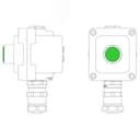 Взрывонепроницаемый пост управления из алюминия LCSD-01-B-MB-L1G(220)x1-PBMB-ANP15BMB DKC
