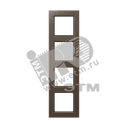 Рамка 4-я для горизонтальной/вертикальной установки Серия- ACreation Материал- дуропласт Цвет- мокко JUNG