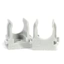 Крепеж-клипса для труб для прямого монтажа серая в гофроящике d16 мм (1400шт/кор) Промрукав