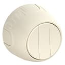 Выключатель тройной  Rotondo, цвет бежевый