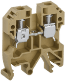 Клемма винтовая КВИ-6мм2 желтая IEK (YZN30-006-K05)